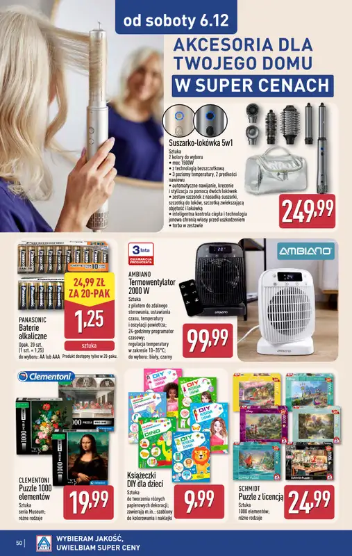 Aldi - gazetka promocyjna Pełny katalog! od poniedziałku 01.12 do niedzieli 07.12 - strona 50