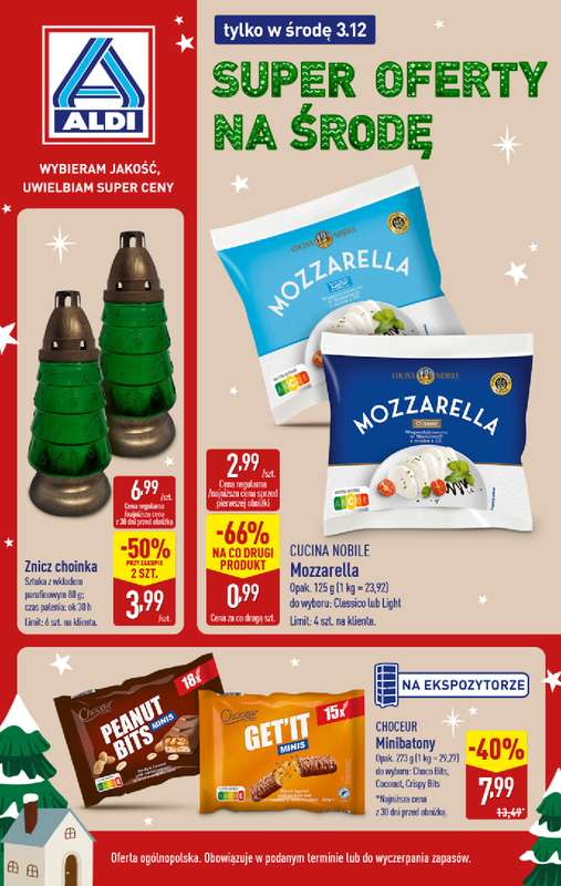 Aldi - gazetka promocyjna Super oferty na środę! od środy 03.12 do środy 03.12