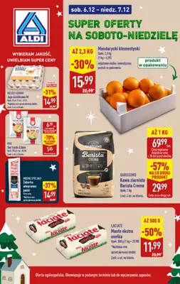 Aldi - gazetka promocyjna Super oferty na soboto-niedzielę! od soboty 06.12 do niedzieli 07.12