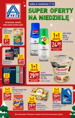 Aldi - gazetka promocyjna Super oferty na niedzielę! od niedzieli 07.12 do niedzieli 07.12