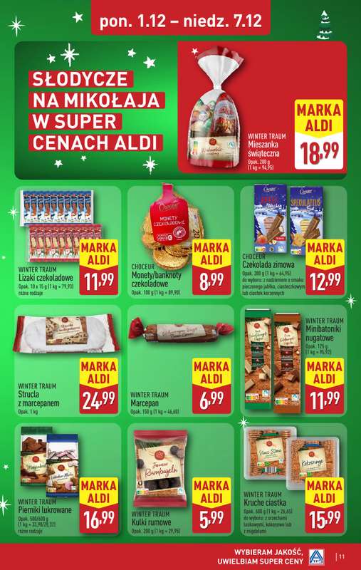 Aldi - gazetka promocyjna Weekend super cen w Aldi! od czwartku 04.12 do niedzieli 07.12 - strona 11