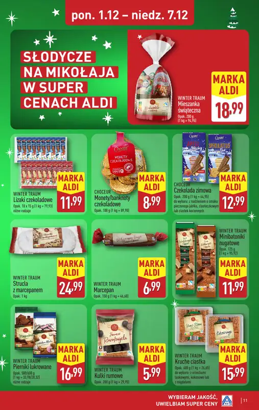 Aldi - gazetka promocyjna Weekend super cen w Aldi! od czwartku 04.12 do niedzieli 07.12 - strona 11