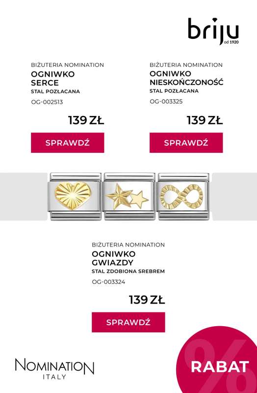 Briju - gazetka promocyjna Kolekcja biżuterii Nomination od piątku 05.12 do środy 31.12 - strona 6