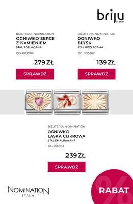 Briju - gazetka promocyjna Kolekcja biżuterii Nomination od piątku 05.12 do środy 31.12 - strona 3