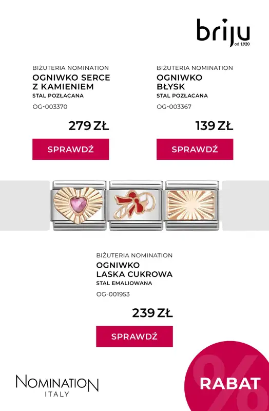 Briju - gazetka promocyjna Kolekcja biżuterii Nomination od piątku 05.12 do środy 31.12 - strona 3