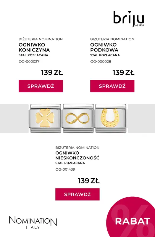 Briju - gazetka promocyjna Kolekcja biżuterii Nomination od piątku 05.12 do środy 31.12 - strona 12