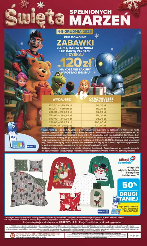 Carrefour Market - gazetka promocyjna Gazetka Carrefour Market od poniedziałku od poniedziałku 01.12 do niedzieli 07.12 - strona 52
