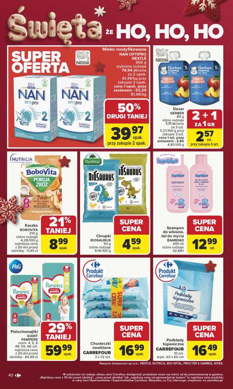 Carrefour Market - gazetka promocyjna Gazetka Carrefour Market od poniedziałku  do niedzieli 07.12 - strona 44