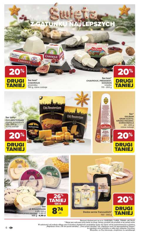 Carrefour - gazetka promocyjna Gazetka Święta ze smakiem od poniedziałku 01.12 do wtorku 23.12 - strona 6