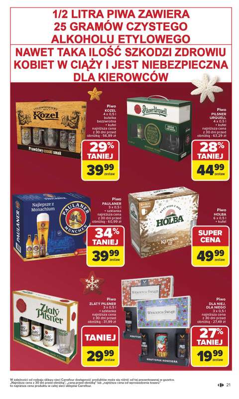 Carrefour - gazetka promocyjna Gazetka Święta ze smakiem od poniedziałku 01.12 do wtorku 23.12 - strona 21