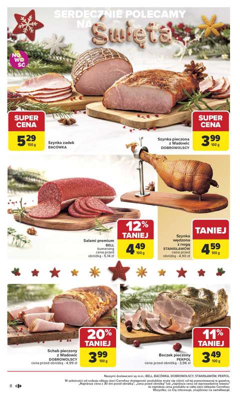 Carrefour - gazetka promocyjna Gazetka Święta ze smakiem od poniedziałku 01.12 do wtorku 23.12 - strona 8