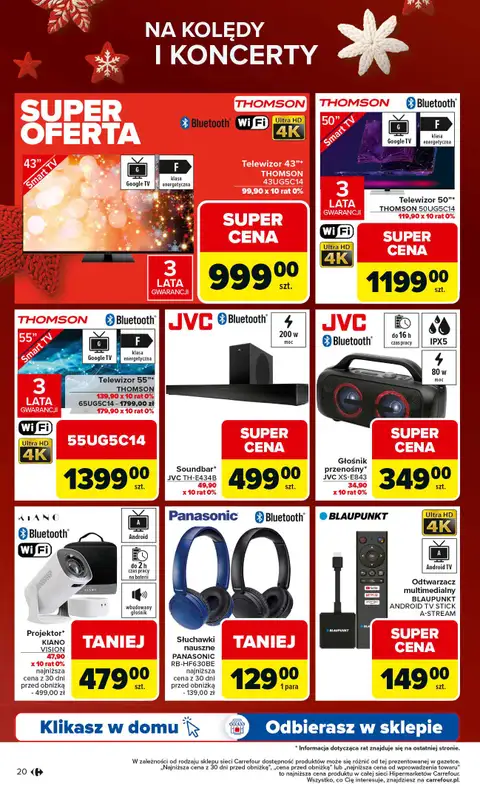 Carrefour - gazetka promocyjna Gazetka Święta spełnionych marzeń cz.2 od poniedziałku 01.12 do wtorku 23.12 - strona 20