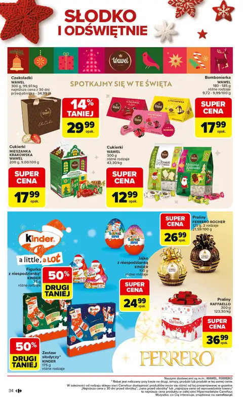 Carrefour - gazetka promocyjna Gazetka Święta spełnionych marzeń cz.2 od poniedziałku 01.12 do wtorku 23.12 - strona 34