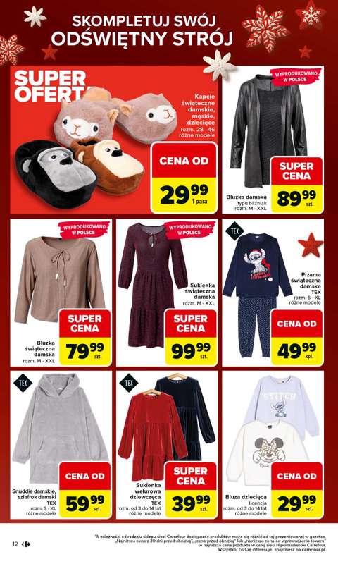 Carrefour - gazetka promocyjna Gazetka Święta spełnionych marzeń cz.2 od poniedziałku 01.12 do wtorku 23.12 - strona 12