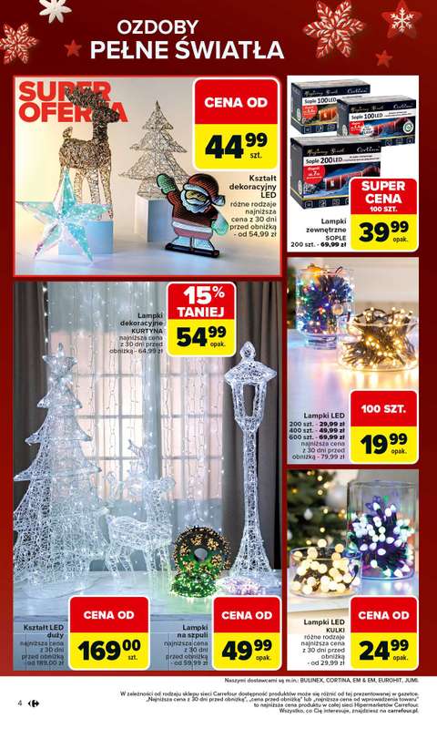 Carrefour - gazetka promocyjna Gazetka Święta spełnionych marzeń cz.2 od poniedziałku 01.12 do wtorku 23.12 - strona 4