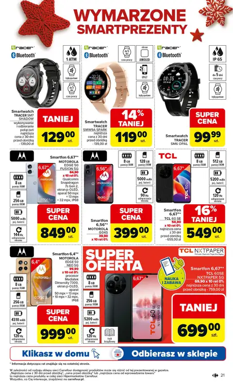 Carrefour - gazetka promocyjna Gazetka Święta spełnionych marzeń cz.2 od poniedziałku 01.12 do wtorku 23.12 - strona 21