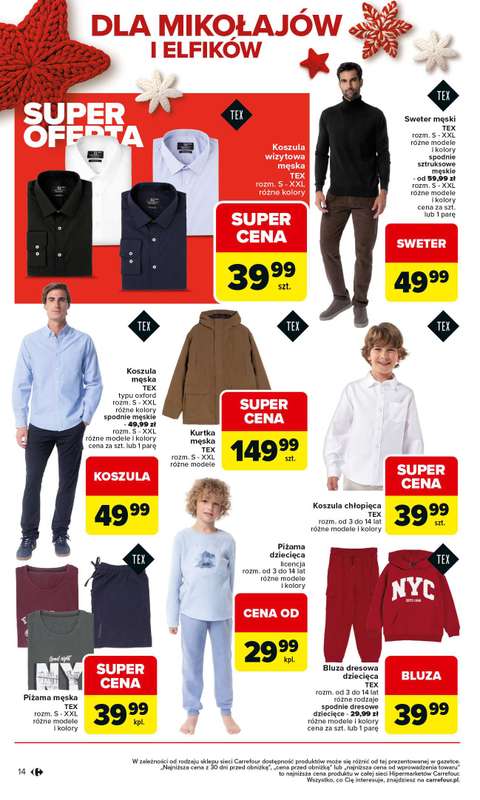 Carrefour - gazetka promocyjna Gazetka Święta spełnionych marzeń cz.2 od poniedziałku 01.12 do wtorku 23.12 - strona 14