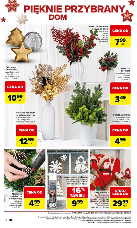 Carrefour - gazetka promocyjna Gazetka Święta spełnionych marzeń cz.2 od poniedziałku 01.12 do wtorku 23.12 - strona 6