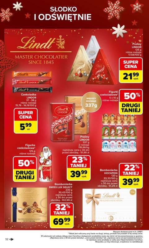 Carrefour - gazetka promocyjna Gazetka Święta spełnionych marzeń cz.2 od poniedziałku 01.12 do wtorku 23.12 - strona 32