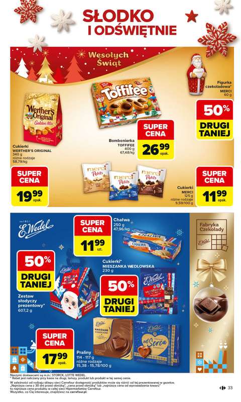 Carrefour - gazetka promocyjna Gazetka Święta spełnionych marzeń cz.2 od poniedziałku 01.12 do wtorku 23.12 - strona 33