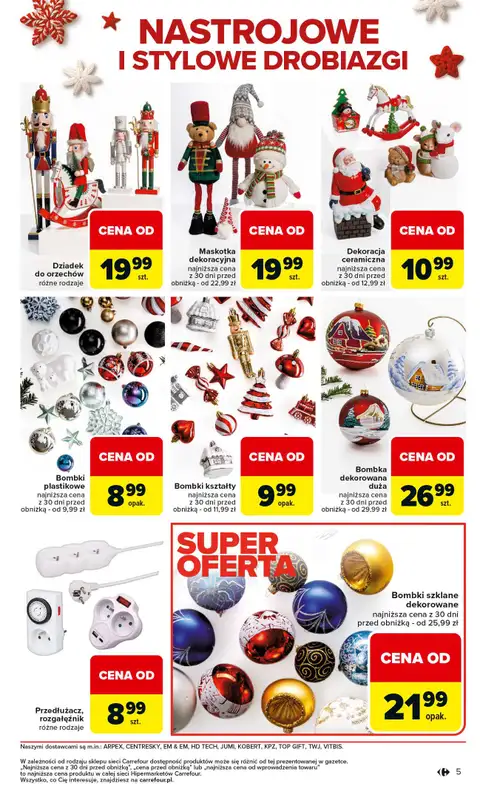 Carrefour - gazetka promocyjna Gazetka Święta spełnionych marzeń cz.2 od poniedziałku 01.12 do wtorku 23.12 - strona 5