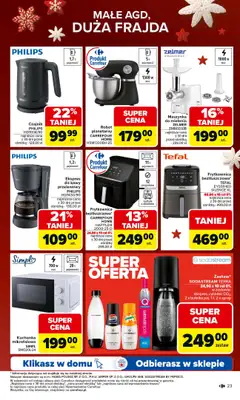 Carrefour - gazetka promocyjna Gazetka Święta spełnionych marzeń cz.2 od poniedziałku 01.12 do wtorku 23.12 - strona 23
