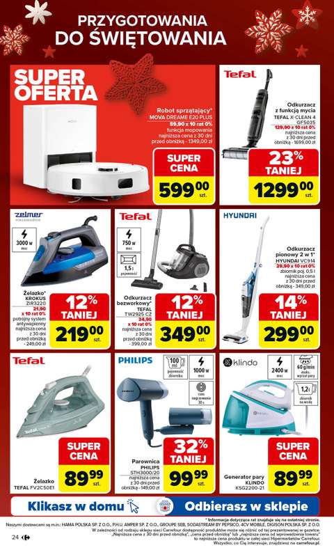 Carrefour - gazetka promocyjna Gazetka Święta spełnionych marzeń cz.2 od poniedziałku 01.12 do wtorku 23.12 - strona 24