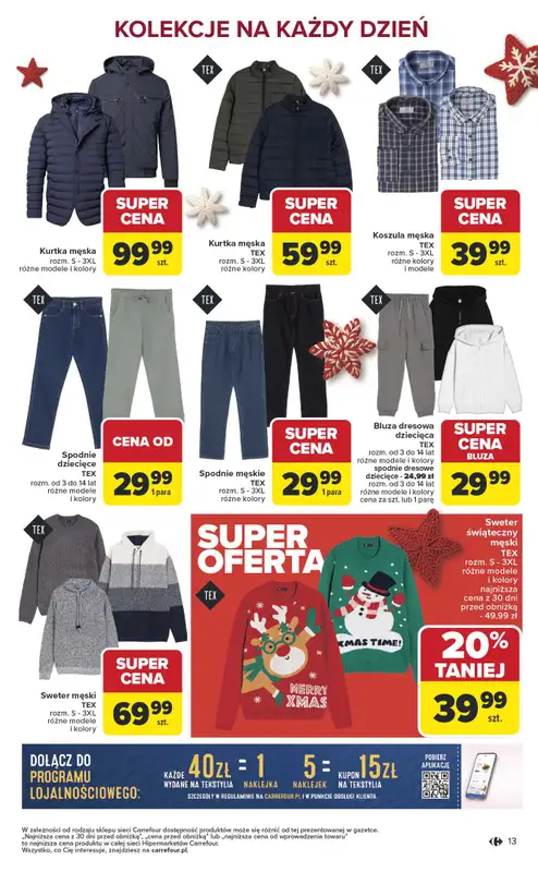 Carrefour - gazetka promocyjna Gazetka Łap super okazje od poniedziałku od poniedziałku 01.12 do niedzieli 14.12 - strona 13