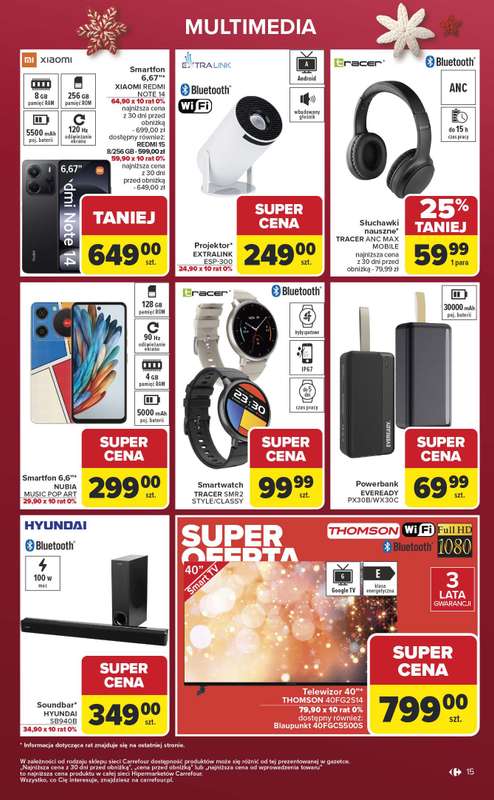 Carrefour - gazetka promocyjna Gazetka Łap super okazje od poniedziałku od poniedziałku 01.12 do niedzieli 14.12 - strona 15