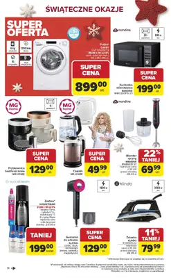 Carrefour - gazetka promocyjna Gazetka Łap super okazje od poniedziałku od poniedziałku 01.12 do niedzieli 14.12 - strona 14