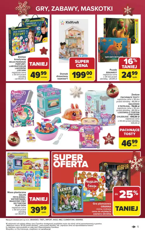 Carrefour - gazetka promocyjna Gazetka Łap super okazje od poniedziałku od poniedziałku 01.12 do niedzieli 14.12 - strona 5