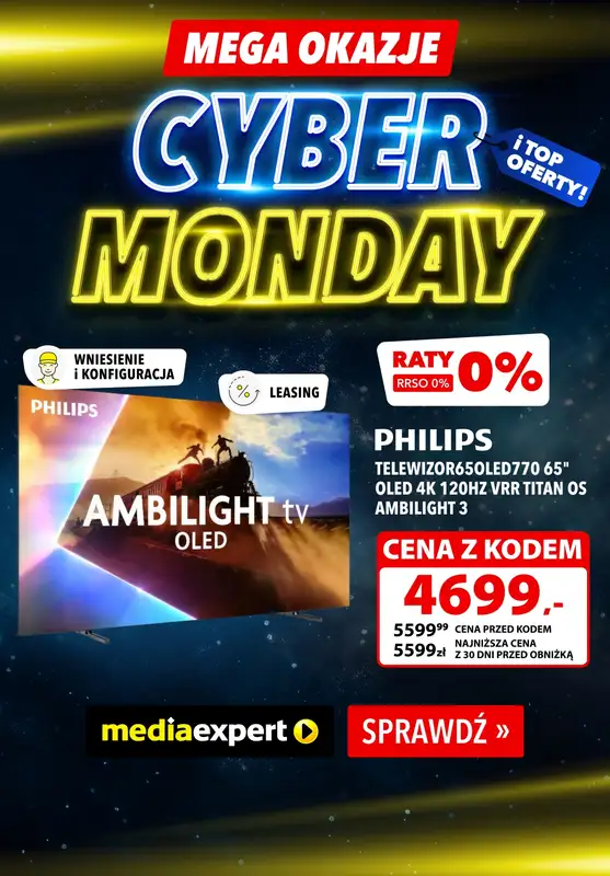 Media Expert - gazetka promocyjna CYBER MONDAY w Media Expert – sprawdź top oferty! od poniedziałku 01.12 do poniedziałku 01.12 - strona 4