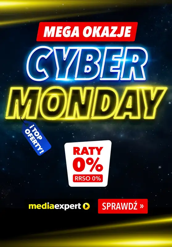 Media Expert - gazetka promocyjna CYBER MONDAY w Media Expert – sprawdź top oferty! od poniedziałku 01.12 do poniedziałku 01.12