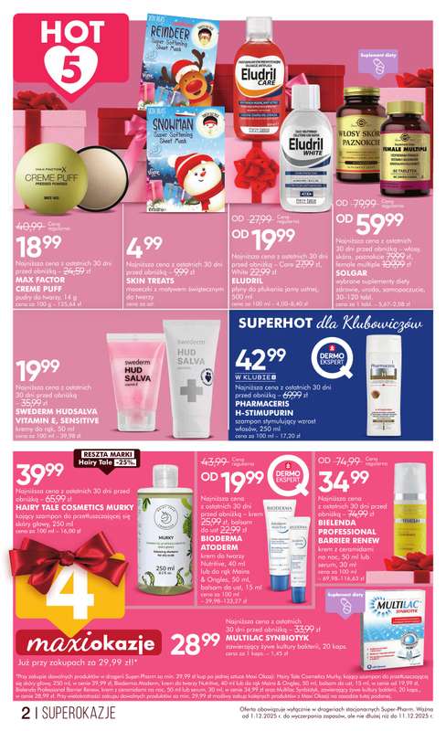 Super-Pharm - gazetka promocyjna Gazetka od poniedziałku 01.12 do czwartku 11.12 - strona 2