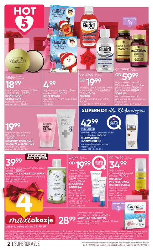 Super-Pharm - gazetka promocyjna Gazetka od poniedziałku 01.12 do czwartku 11.12 - strona 2