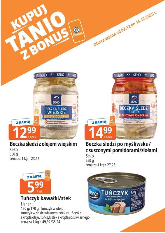 Leclerc - gazetka promocyjna Oferta E.Leclerc I Bonus skanujesz, kasę zyskujesz od wtorku 02.12 do niedzieli 14.12 - strona 12