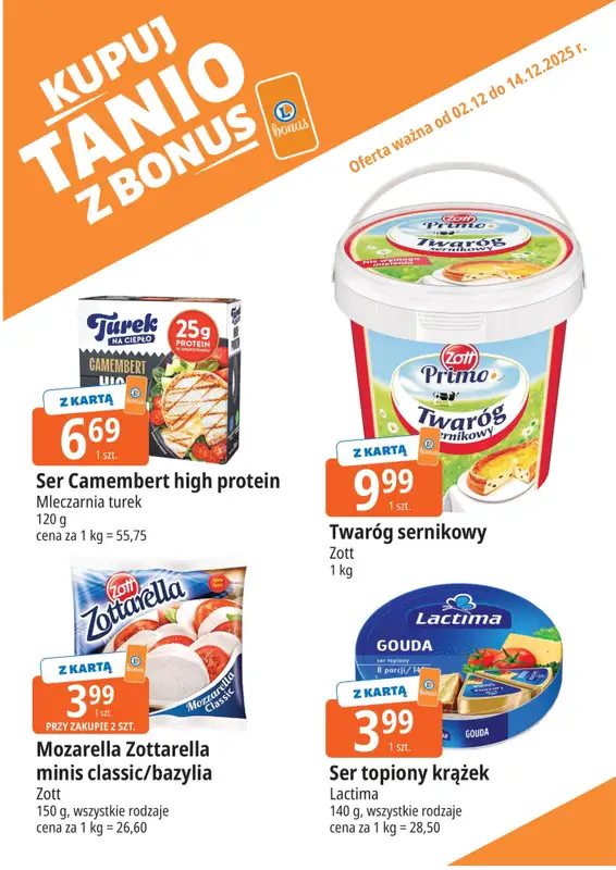 Leclerc - gazetka promocyjna Oferta E.Leclerc I Bonus skanujesz, kasę zyskujesz od wtorku 02.12 do niedzieli 14.12 - strona 5