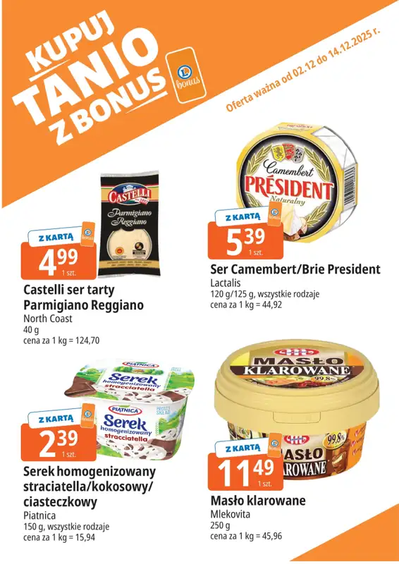 Leclerc - gazetka promocyjna Oferta E.Leclerc I Bonus skanujesz, kasę zyskujesz od wtorku 02.12 do niedzieli 14.12 - strona 9