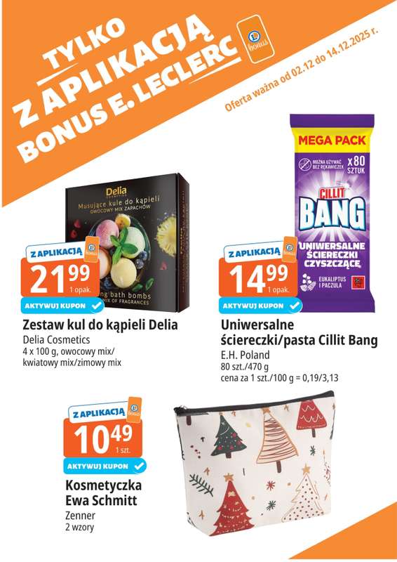 Leclerc - gazetka promocyjna Oferta E.Leclerc I Bonus skanujesz, kasę zyskujesz od wtorku 02.12 do niedzieli 14.12 - strona 19