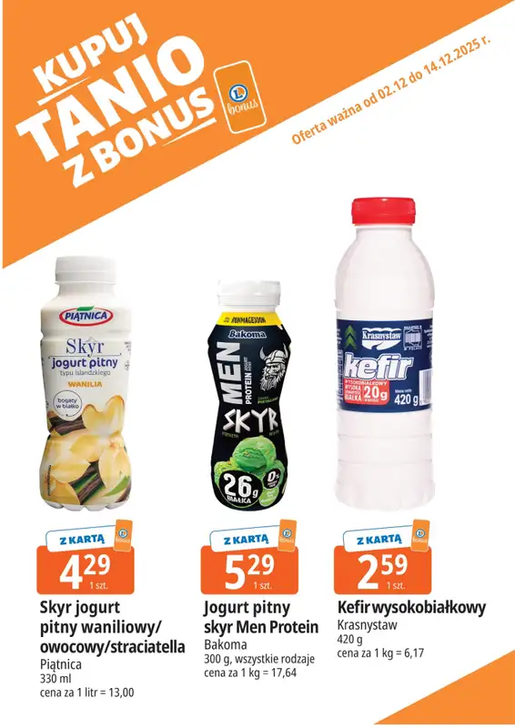 Leclerc - gazetka promocyjna Oferta E.Leclerc I Bonus skanujesz, kasę zyskujesz od wtorku 02.12 do niedzieli 14.12 - strona 7