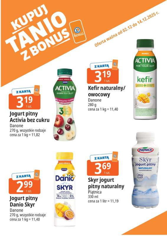 Leclerc - gazetka promocyjna Oferta E.Leclerc I Bonus skanujesz, kasę zyskujesz od wtorku 02.12 do niedzieli 14.12 - strona 3