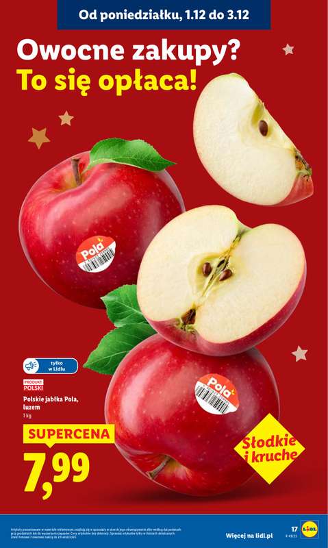 Lidl - gazetka promocyjna Oferta od poniedziałku od poniedziałku 01.12 do środy 03.12 - strona 17