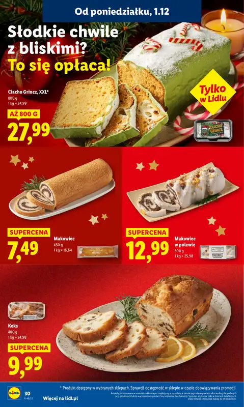 Lidl - gazetka promocyjna Oferta od poniedziałku od poniedziałku 01.12 do środy 03.12 - strona 32