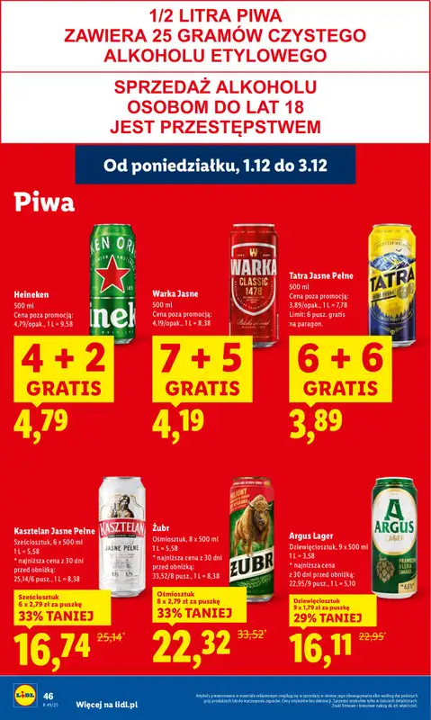 Lidl - gazetka promocyjna Oferta od poniedziałku od poniedziałku 01.12 do środy 03.12 - strona 48