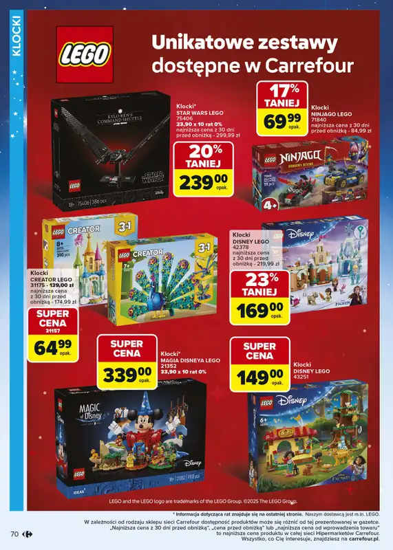 Carrefour - gazetka promocyjna Gazetka Zabawki od poniedziałku 03.11 do wtorku 23.12 - strona 71