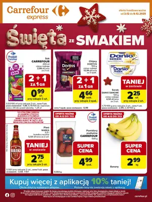 Carrefour Express - gazetka promocyjna Gazetka Express od wtorku 02.12 do poniedziałku 08.12