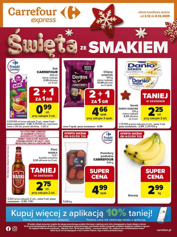 Carrefour Express - gazetka promocyjna Gazetka Express  do poniedziałku 08.12