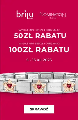 Prezenty - gazetka promocyjna Briju | Kolekcja biżuterii Nomination od piątku 05.12 do poniedziałku 15.12