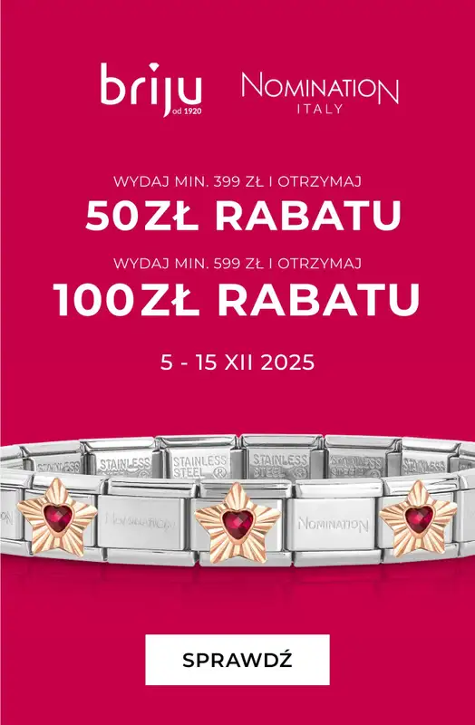 Prezenty - gazetka promocyjna Briju | Kolekcja biżuterii Nomination od piątku 05.12 do poniedziałku 15.12