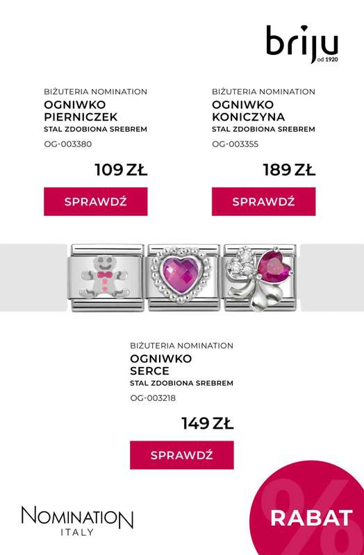 Prezenty - gazetka promocyjna Briju | Kolekcja biżuterii Nomination od piątku 05.12 do poniedziałku 15.12 - strona 11